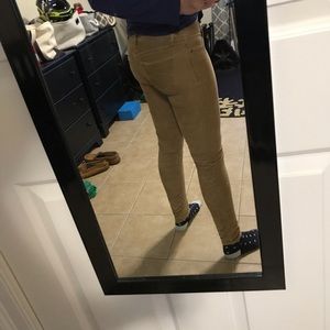 Abercrombie & Fitch Tan/brown corduroy jeggings